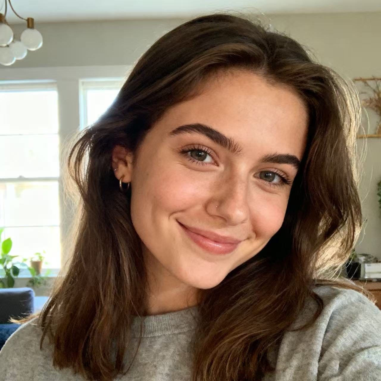 Source image is a woman's selfie.